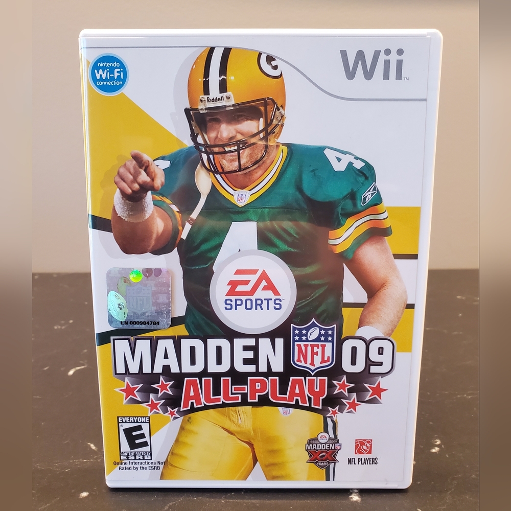 Madden 09 All-Play Complete with Manual for Nintendo Wii.
